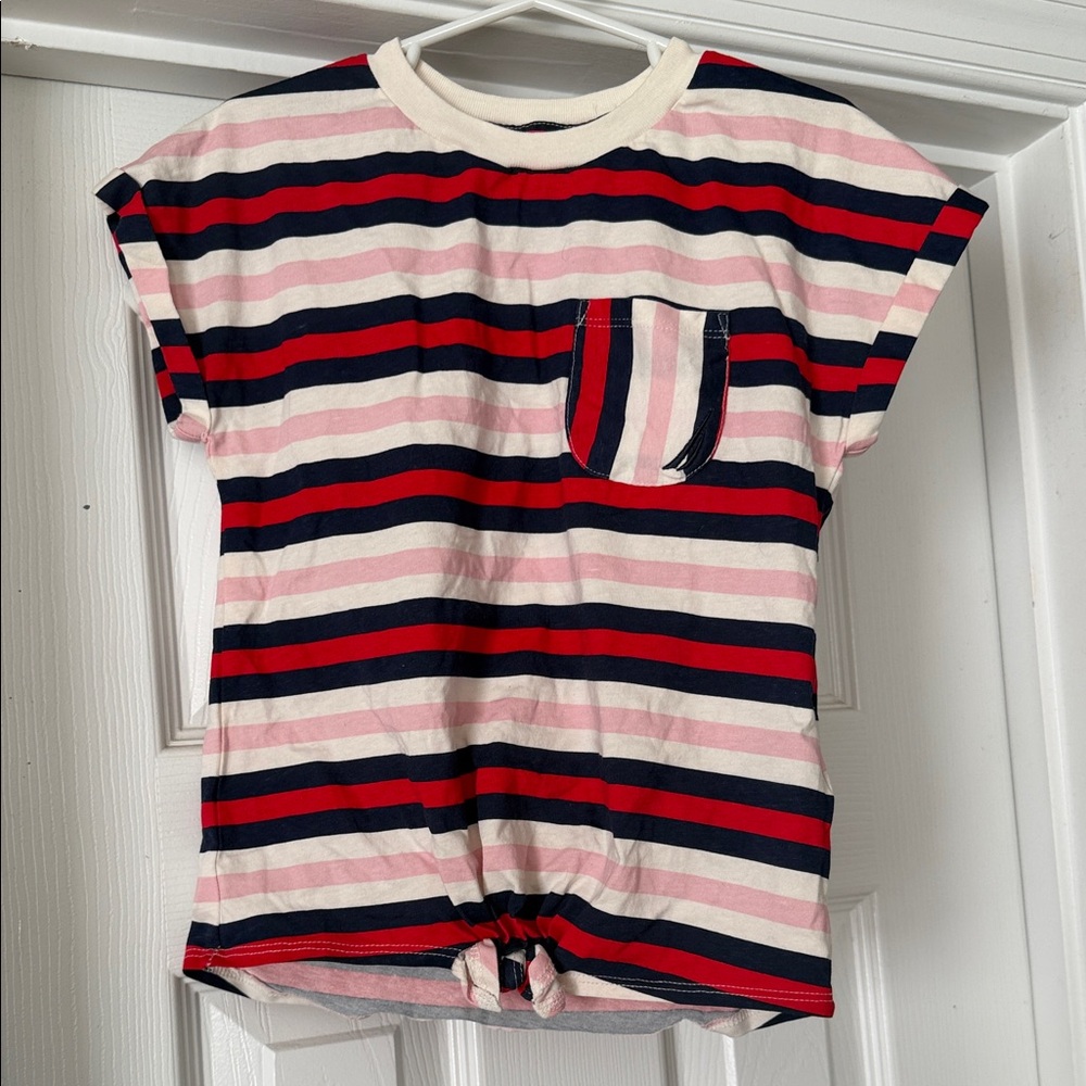 Nautica Kids Short Sleeve Tee - Navy, Red, White Stripes